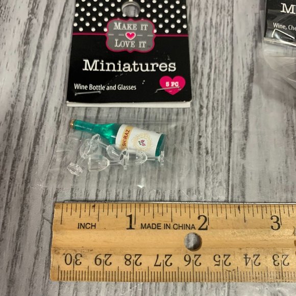 Make It Love It Miniatures Doll House Accessories Wine Cheese Fruit Tray NWT - Picture 4 of 7